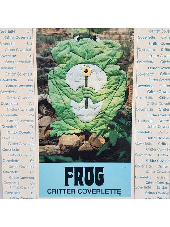 Down on the Farm Other - Coverlette Quilt Pattern Down On The Farm Original Frog Critter #107VTG